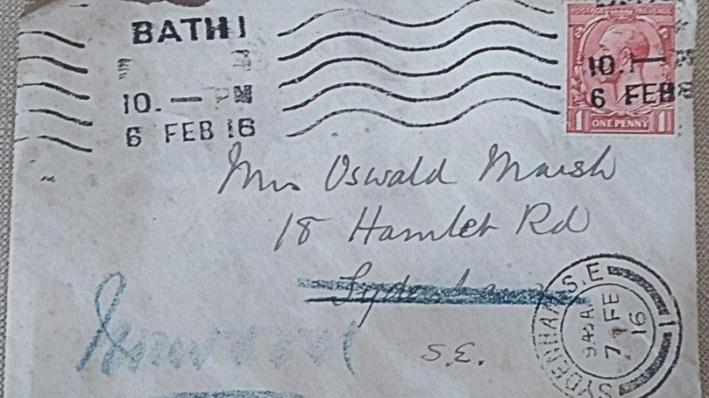Британец получил письмо из прошлого от неизвестного отправителя