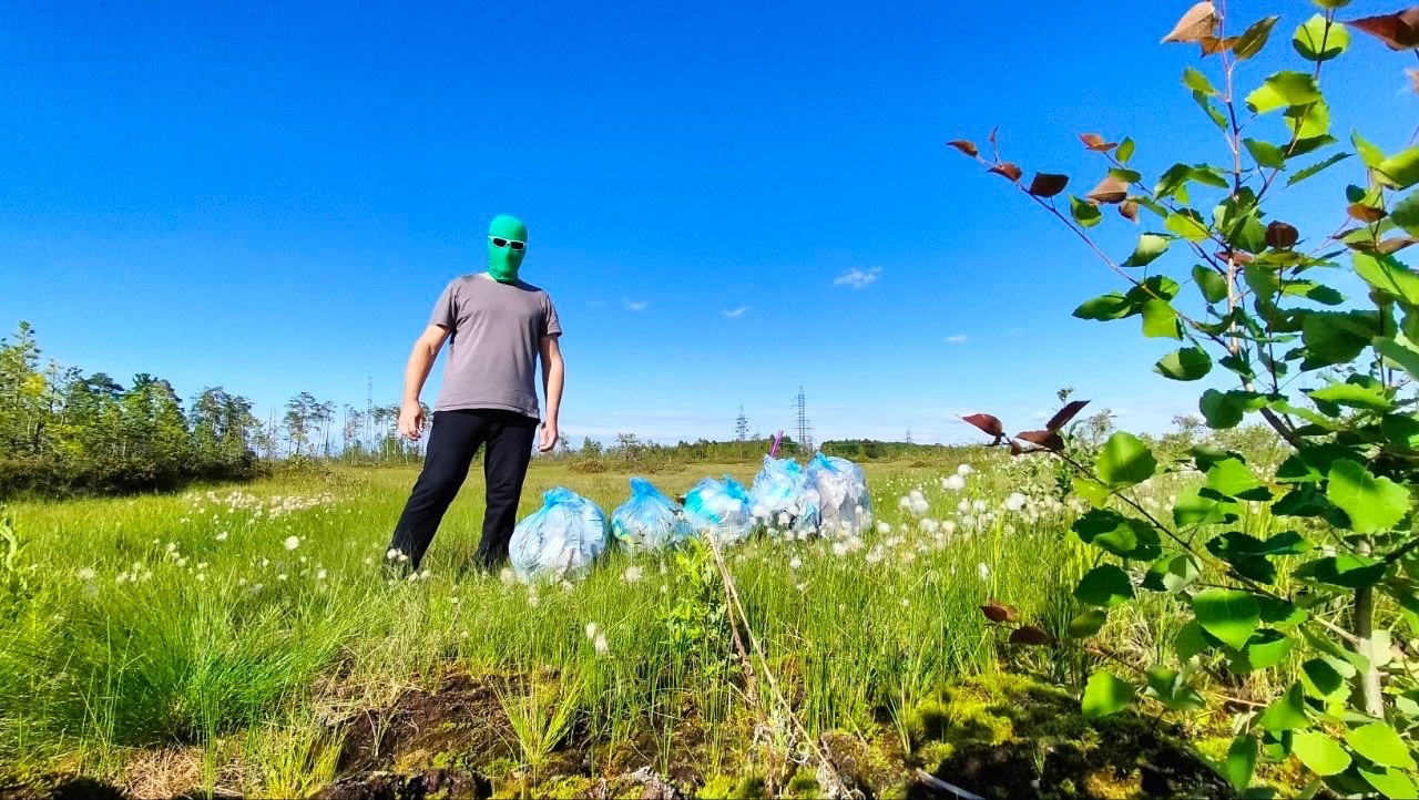 Экоактивист Чистомэн очистил от мусора города Югры