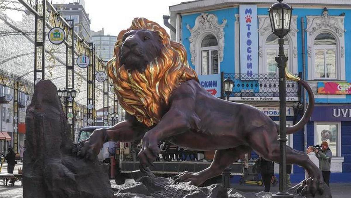 Фигура льва в Екатеринбурге оказалась личной пиар-акцией Симановского