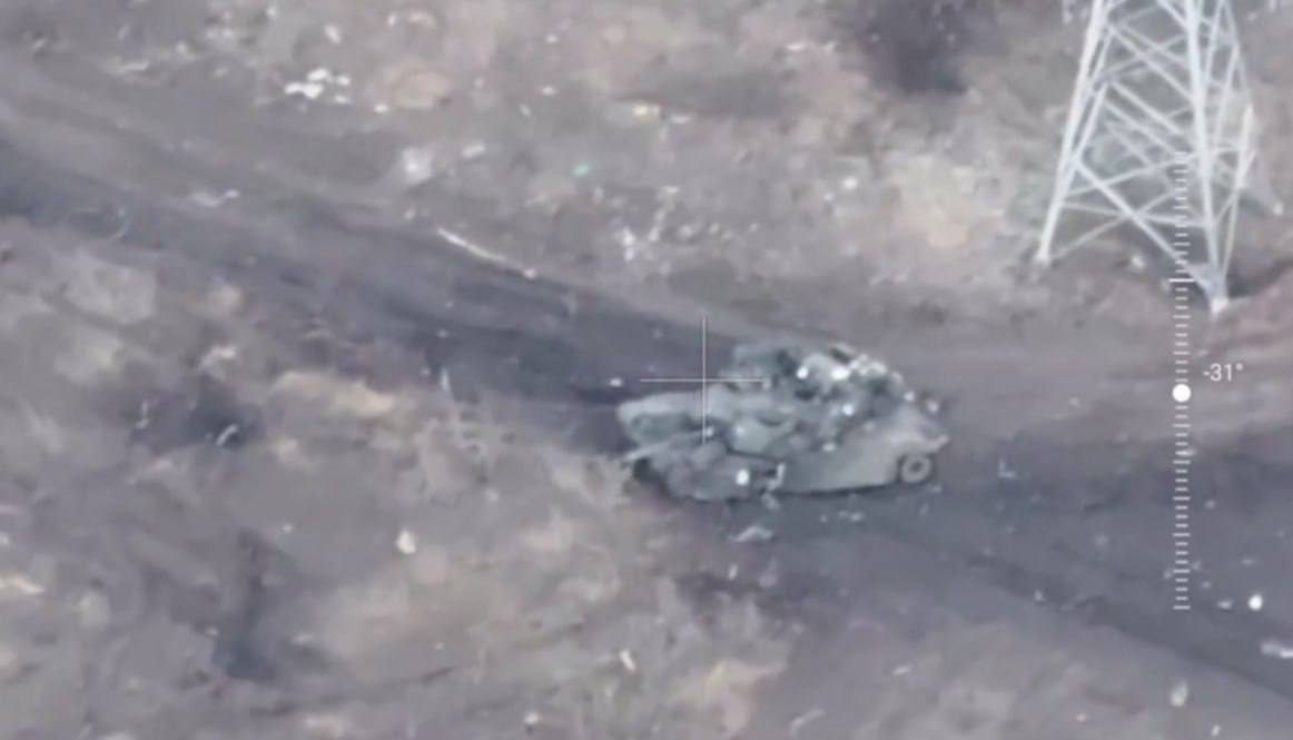 Опубликовано видео уничтожения третьего танка Abrams в зоне СВО