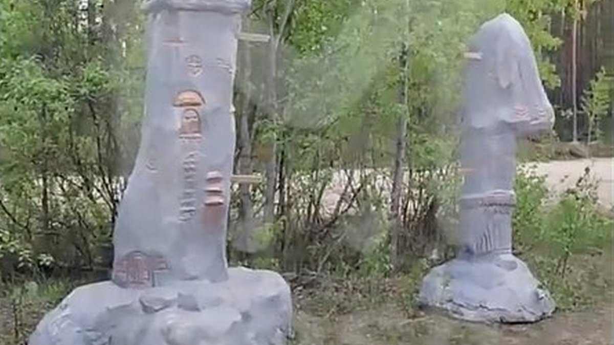 Видео: в Коми перепутали скульптуры грибов и фаллосы